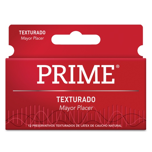 [PPTE12] Preservativo Prime Texturado 12u