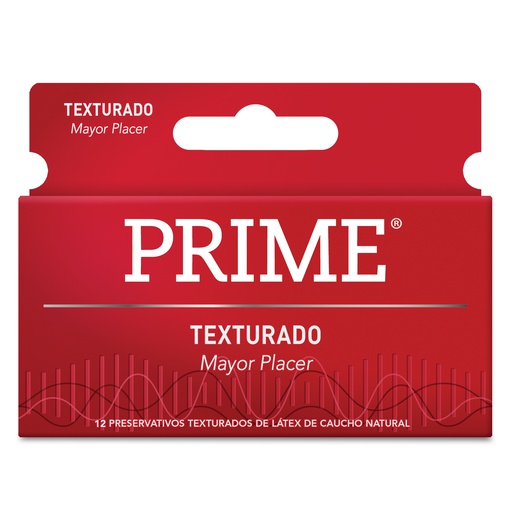 [PPTE12] Preservativo Prime Texturado 12u